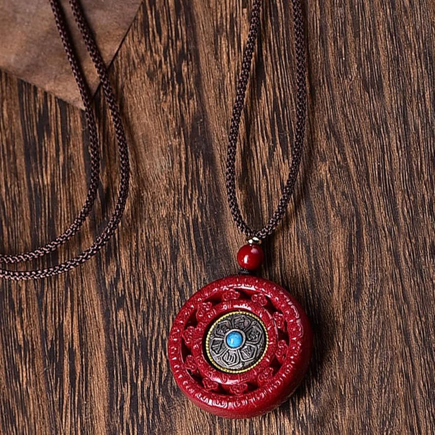 Genuine Cinnabar Necklace: Unique Red Pendant Jewelry for Every Occasion