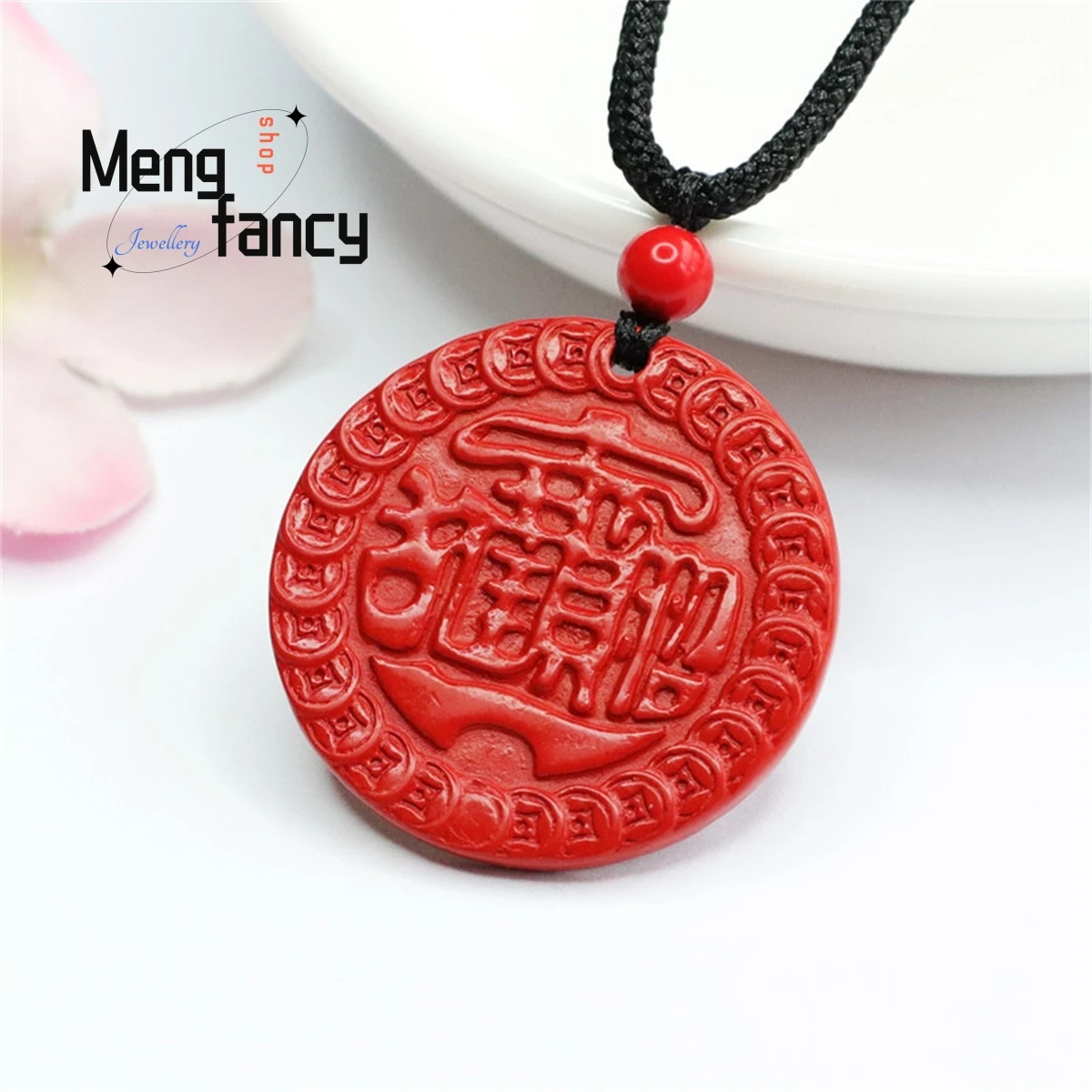 Genuine Cinnabar Necklace: Unique Red Pendant Jewelry for Every Occasion