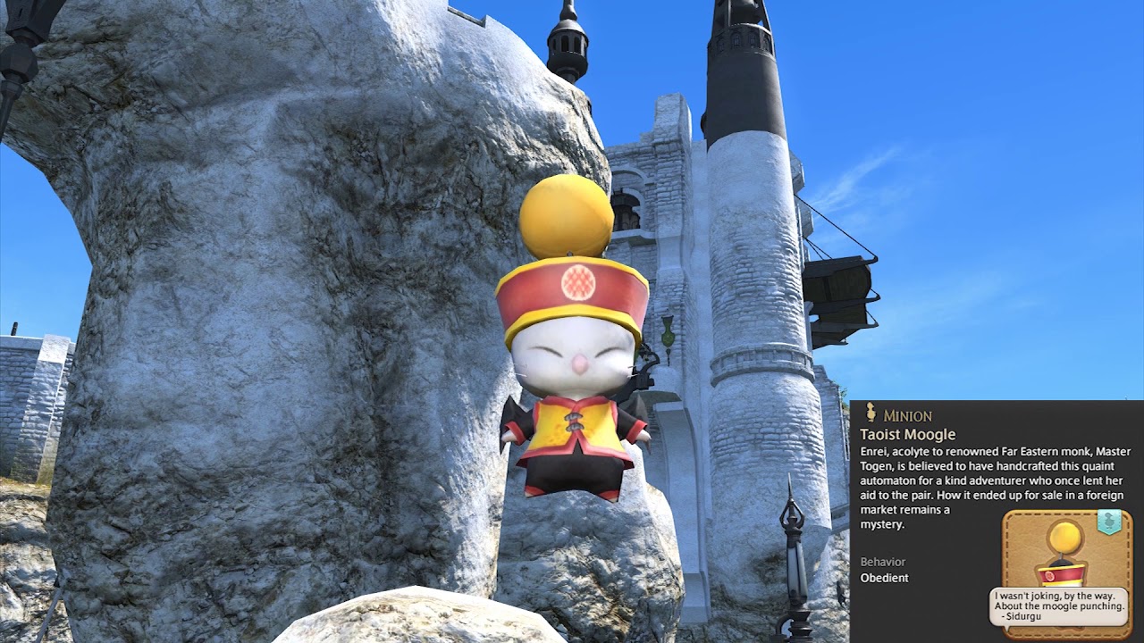 How to Obtain the Taoist Moogle Minion in Final Fantasy XIV