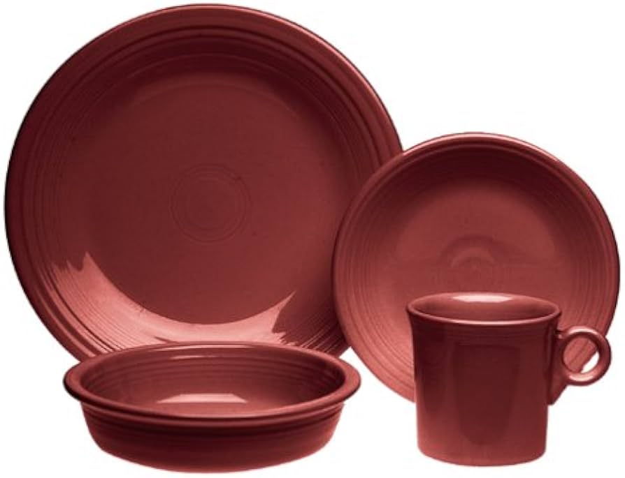 Fiesta Cinnabar Dinnerware: Timeless Collection of Rare Vintage Pieces