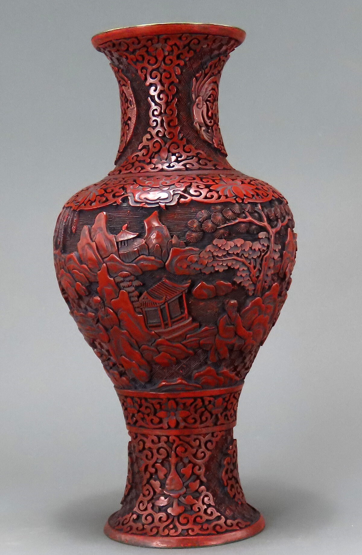 Explore Chinese Cinnabar Vases for Sale: Stunning Antique Lacquer Pieces