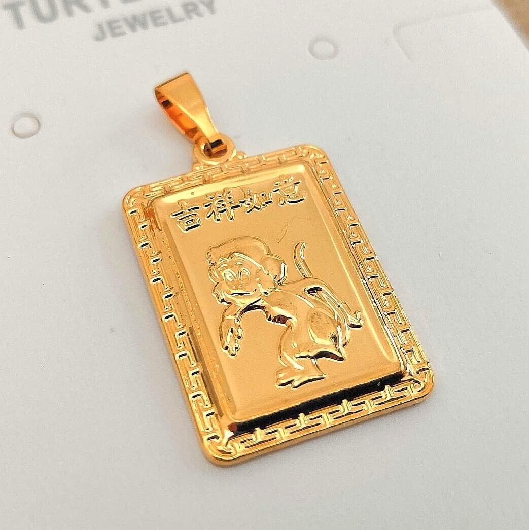 Gold Chinese Zodiac Pendants - Exquisite Jewelry for Good Luck and Protection