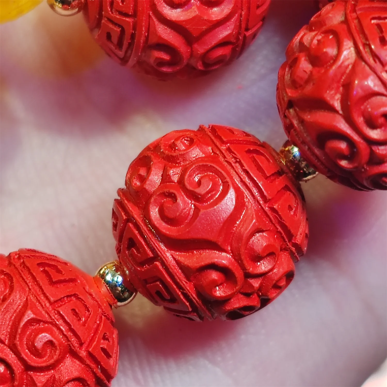 Discover the Beauty of Cinnabar Beads: Carved Red Beads for Crafts and Jewelry