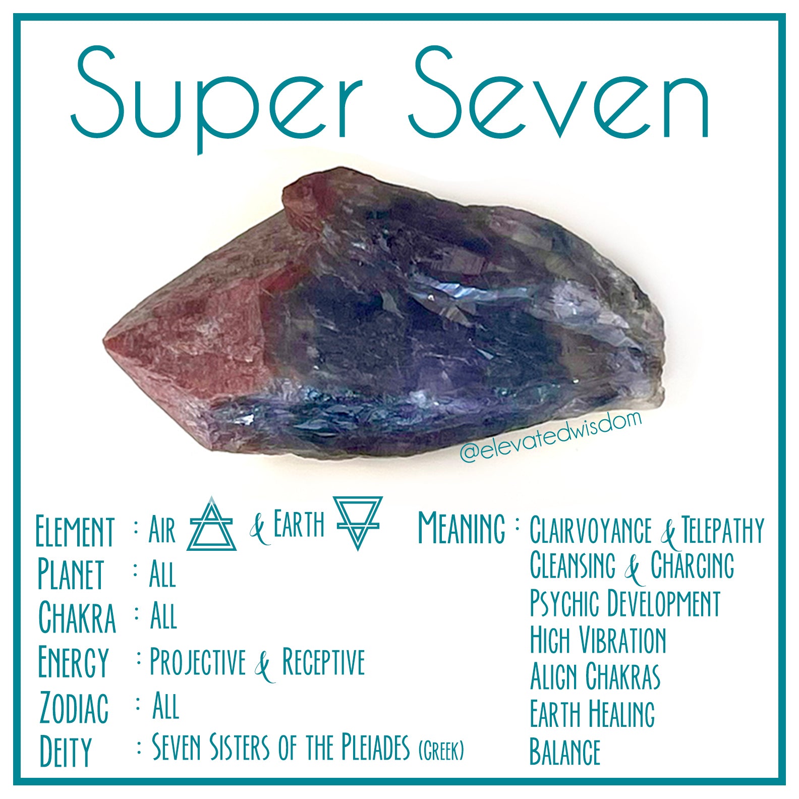 Discover the Benefits of Super Seven Crystal for Psychic Healing