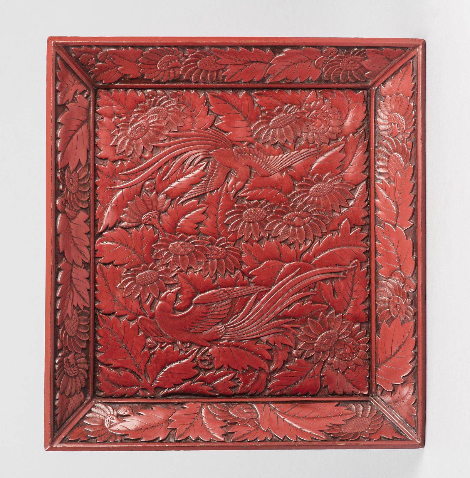 Explore Unique Cinnabar Trays - Elegant Red Lacquer and Carved Styles