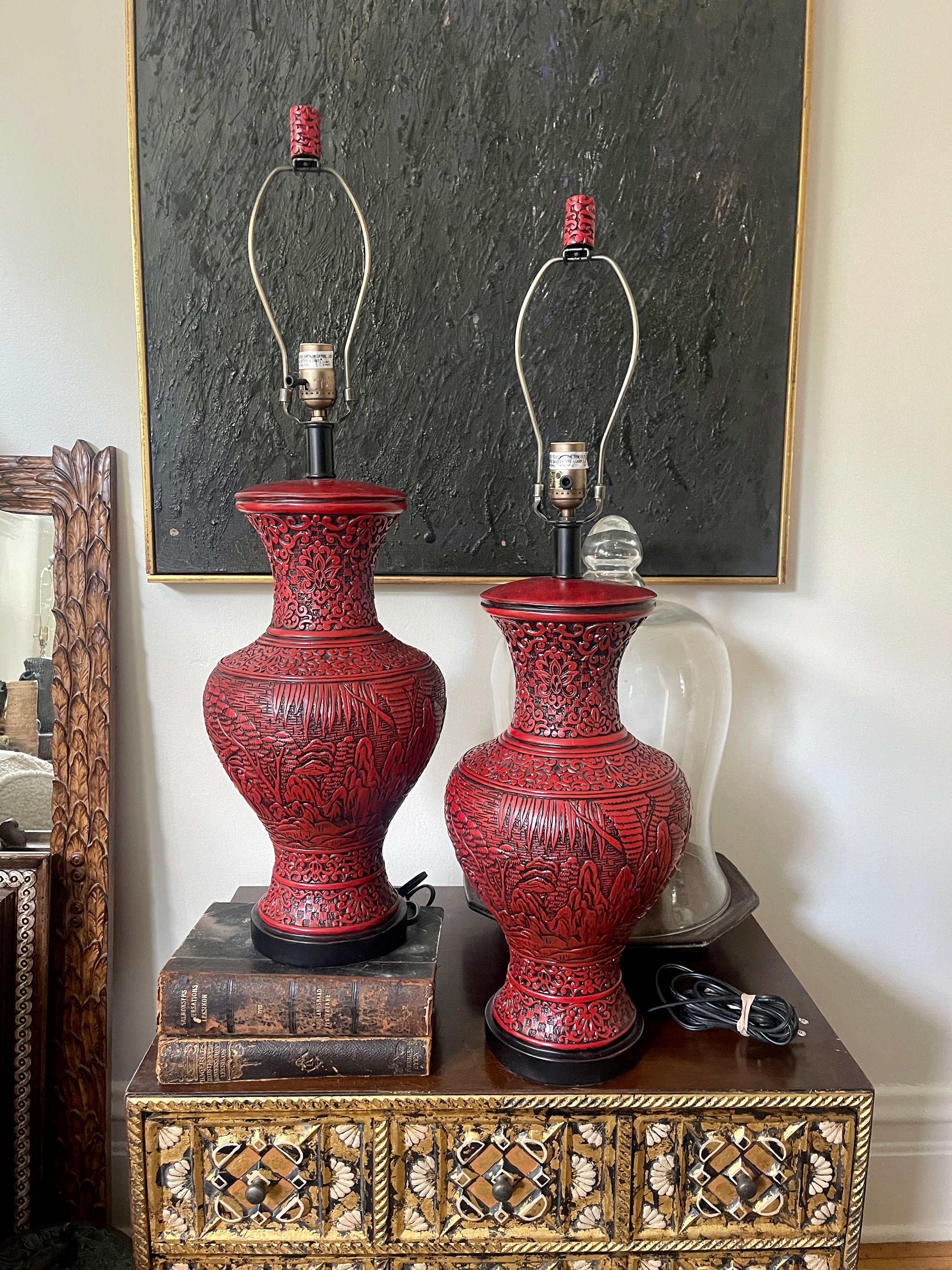 Shop Unique Cinnabar Lamps: Exquisite Chinese & Vintage Designs