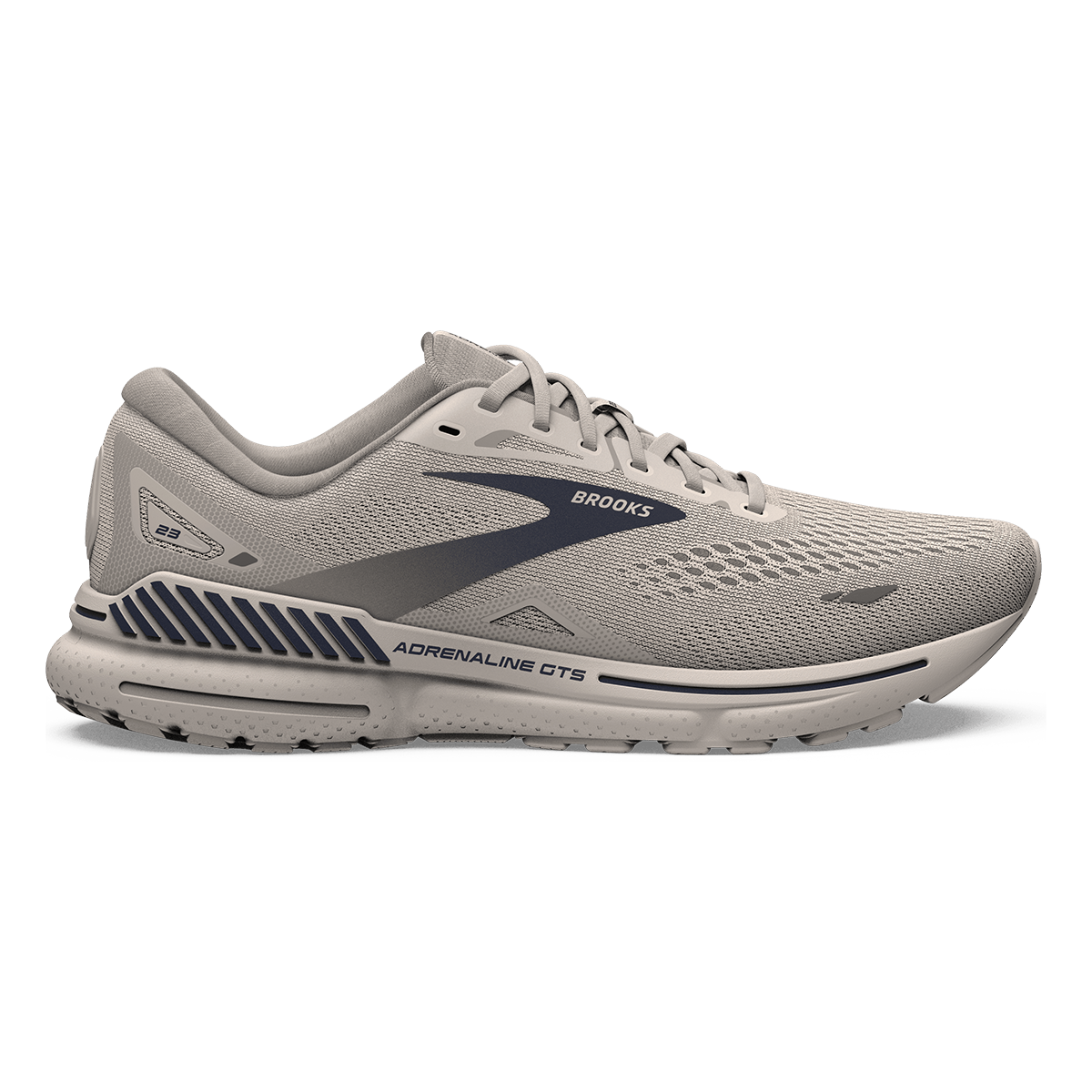 Brooks Adrenaline GTS 23 Crystal Grey/Surf The Web/Grey - Lightweight Running Comfort