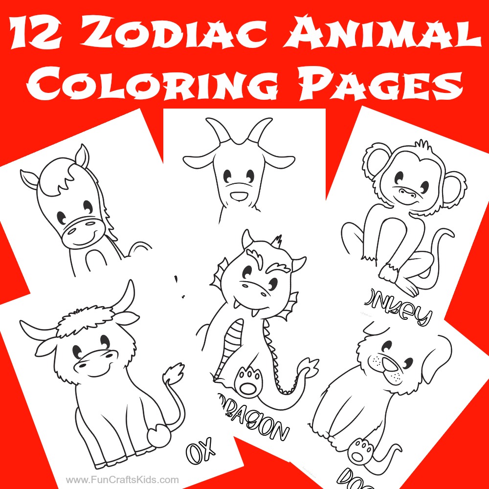 Celebrate the Chinese Zodiac with These Free Printable Coloring Pages