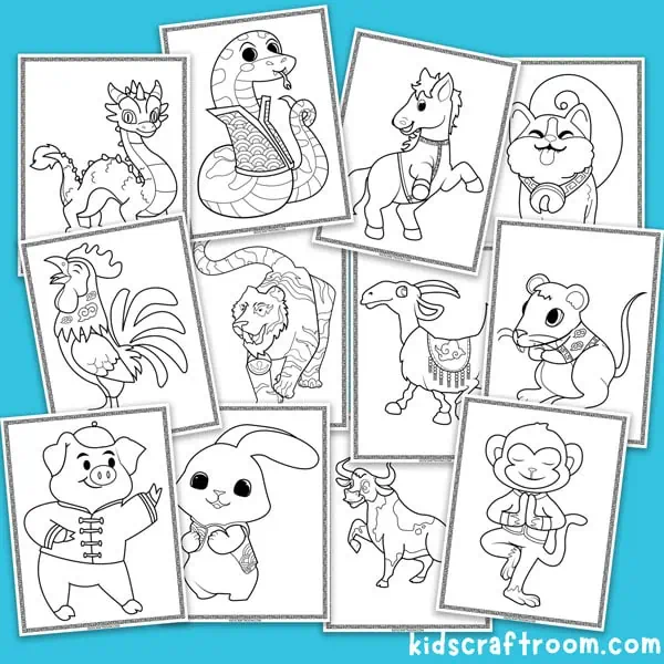 Celebrate the Chinese Zodiac with These Free Printable Coloring Pages